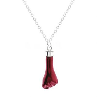 COLGANTE TALISMAN HIGA ROJO