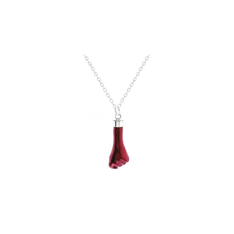 COLGANTE TALISMAN HIGA ROJO