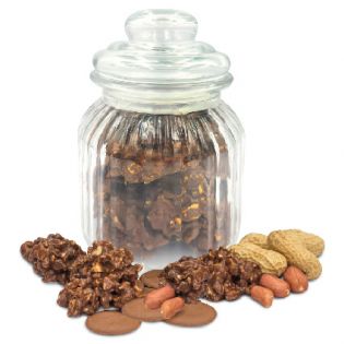 A36-TARRO DE ROCAS CACAHUETE Y CHOCOLATE CON LECHE 250 GRS