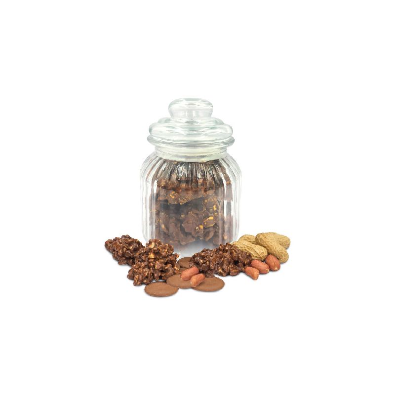 A36-TARRO DE ROCAS CACAHUETE Y CHOCOLATE CON LECHE 250 GRS