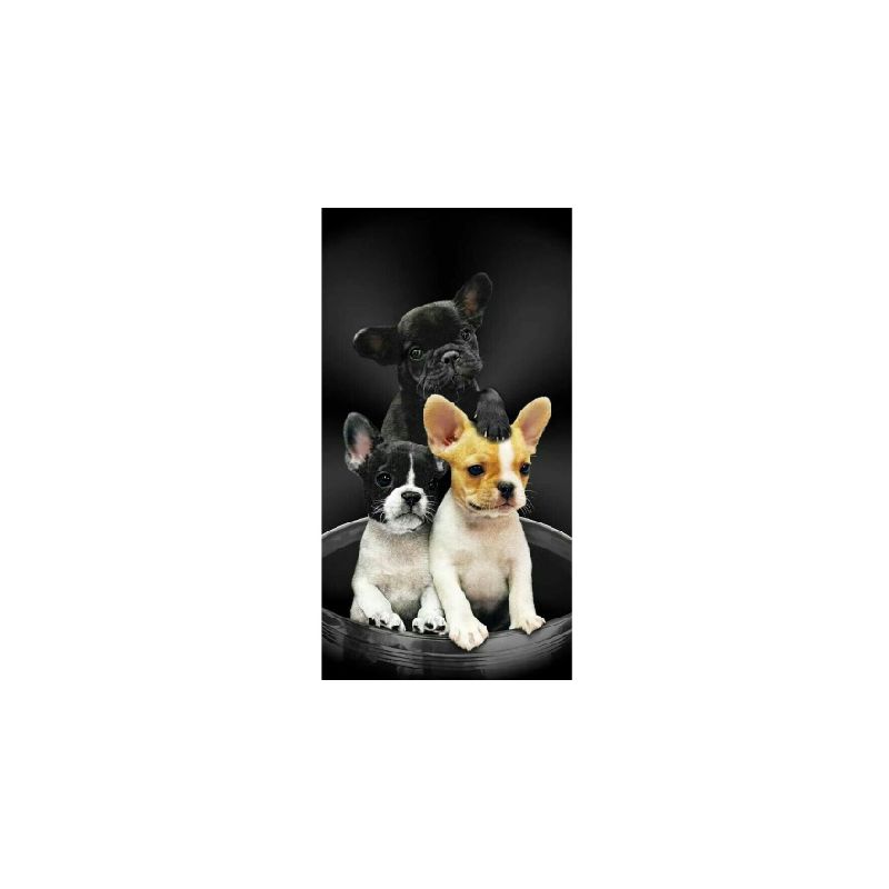 K4-TOALLA PERRITOS 75 X 150 CM