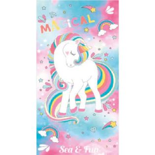 K22-TOALLA UNICORNIO 75 X 150 CM