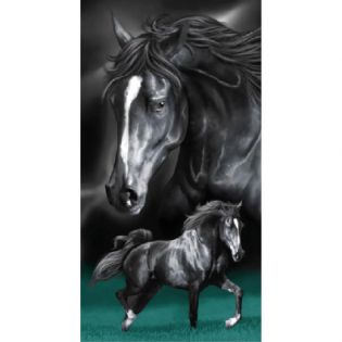 K6-TOALLA CABALLOS 75 X 150 CM