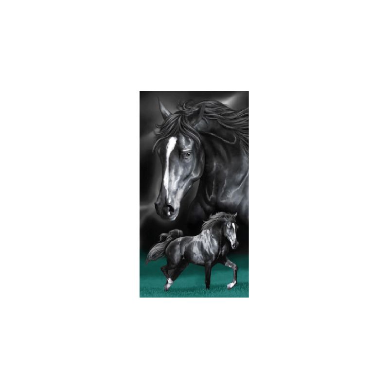 K6-TOALLA CABALLOS 75 X 150 CM