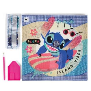 RN25-CANVAS BORDADOS DE DIAMANTES LILO + STITCH