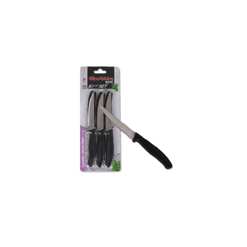 T28-SET 6 CUCHILLOS CHULETERO
