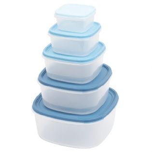 T18-SET 5 TUPPERS PARA ALIMENTOS