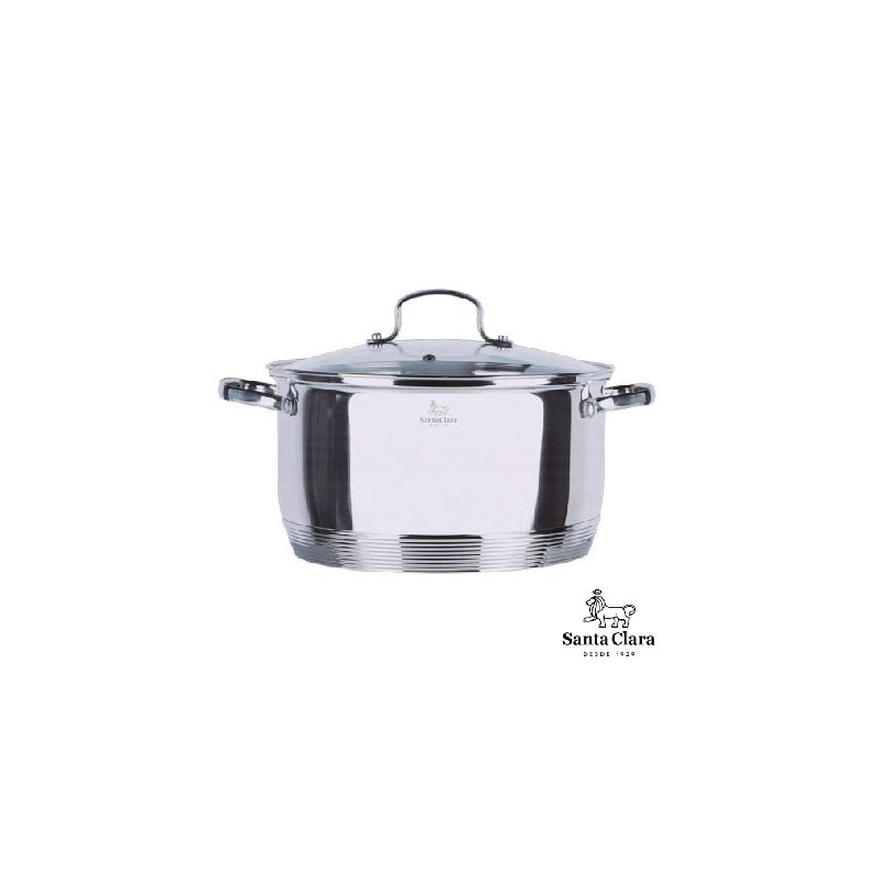 T26-CACEROLA CON TAPA DE CRISTAL 20 CM
