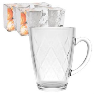 R17-SET 4 TAZAS CAFE CON LECHE