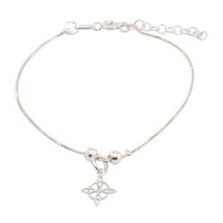 JJ17-PULSERA NUDO DE BRUJA CON CADENA