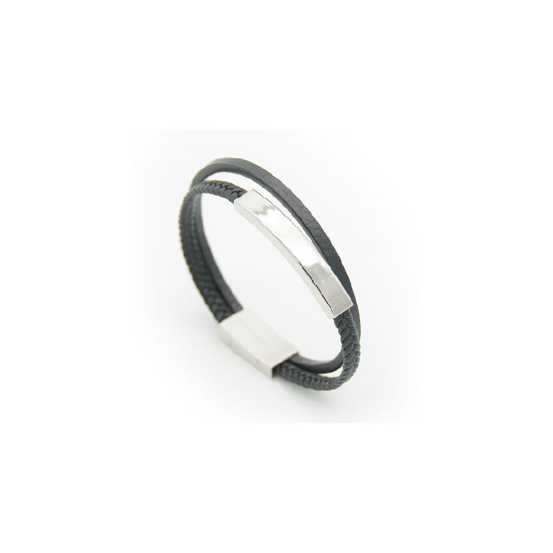 JJ6-PULSERA CUERO MISTER