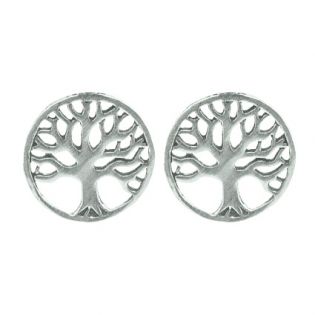 JJ73-PENDIENTES PLATA ARBOL DE LA VIDA