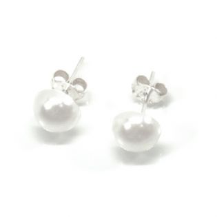 JJ63-PENDIENTES PLATA PERLA