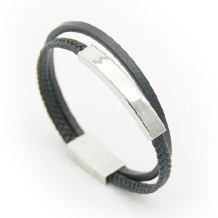 JJ6-PULSERA CUERO MISTER