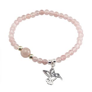 JJ75-PULSERA COLIBRI CUARZO ROSA