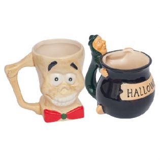 R1-SET DE 2 TAZAS HALLOWEEN