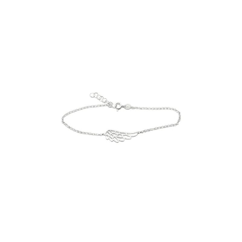 JJ28-PULSERA PLATA ALA DE ANGEL