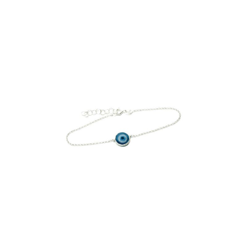 JJ59-PULSERA PLATA OJO TURCO