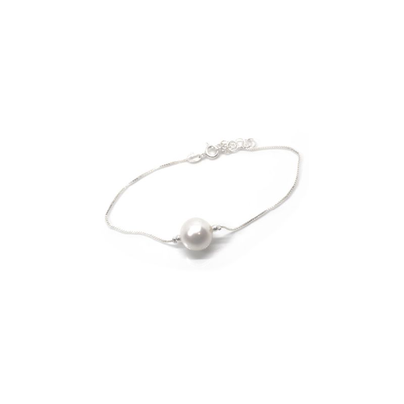 JJ64-PULSERA PLATA PERLA