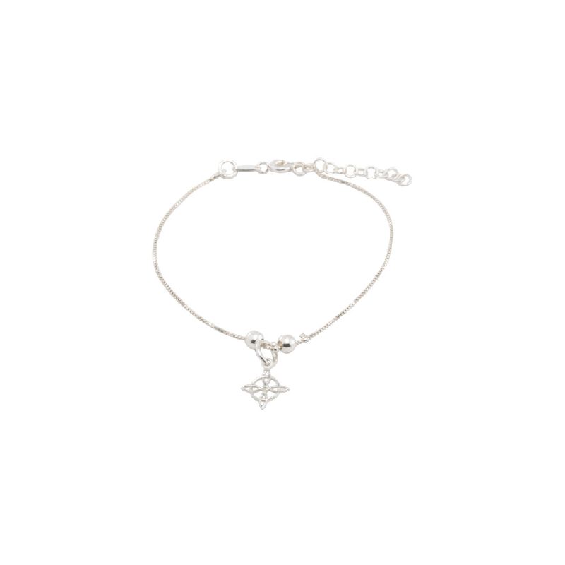 JJ17-PULSERA NUDO DE BRUJA CON CADENA