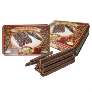 A29-LATA DE BARQUILLOS AL CACAO 250 GRS.