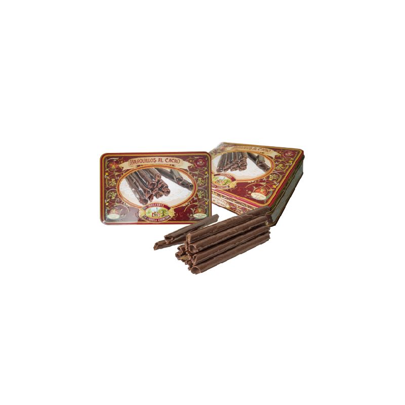 A29-LATA DE BARQUILLOS AL CACAO 250 GRS.